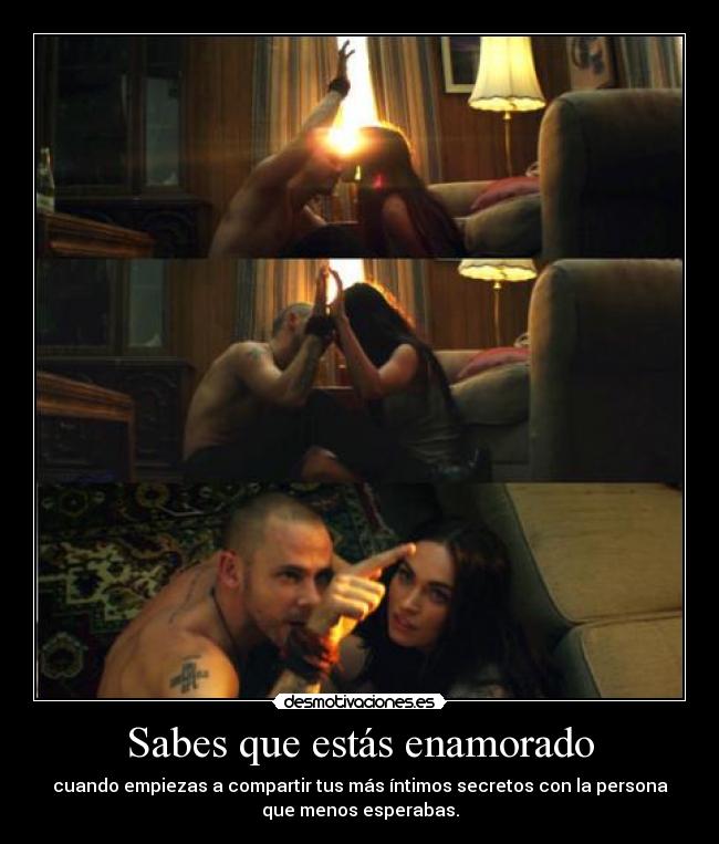 Sabes que estás enamorado -