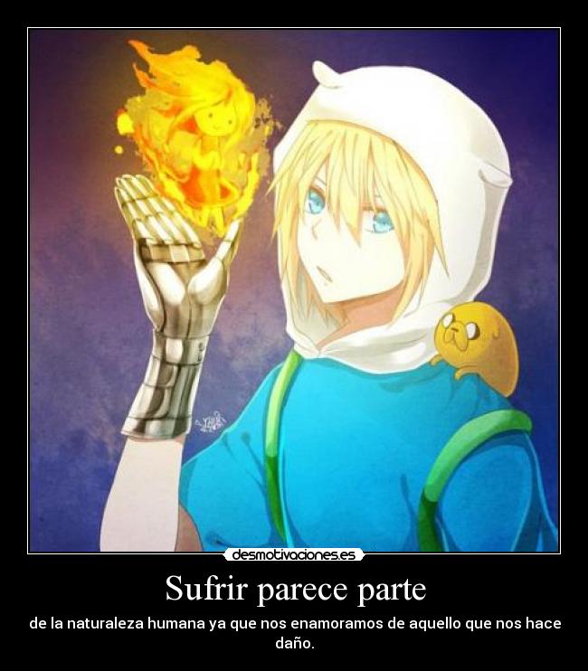 Sufrir parece parte -