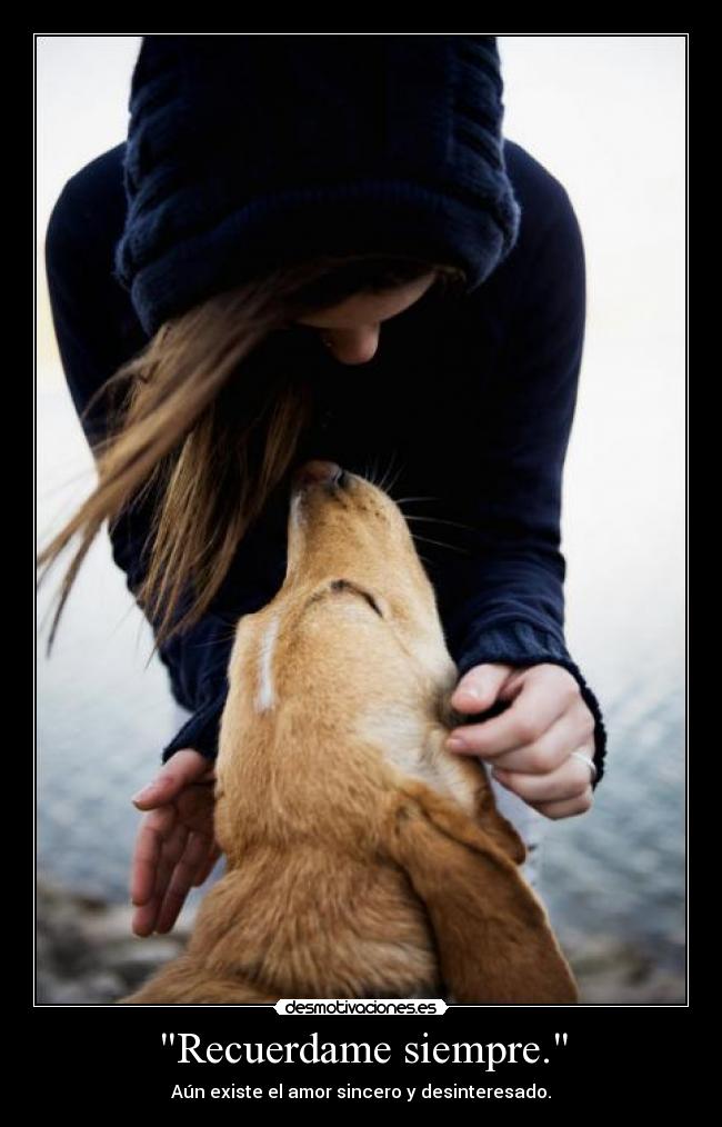 Recuerdame siempre. - Aún existe el amor sincero y desinteresado.