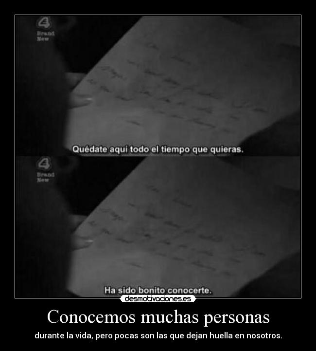 Conocemos muchas personas - 