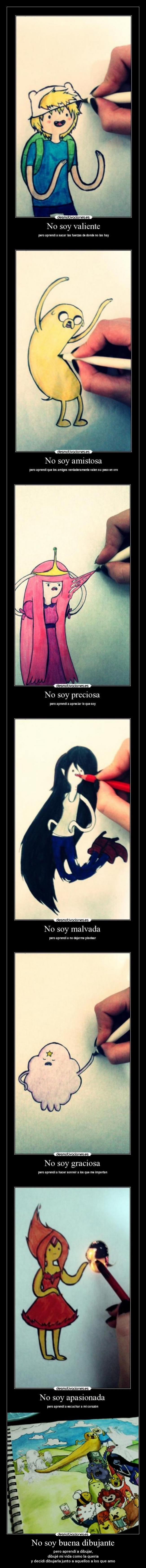 No soy buena dibujante -
