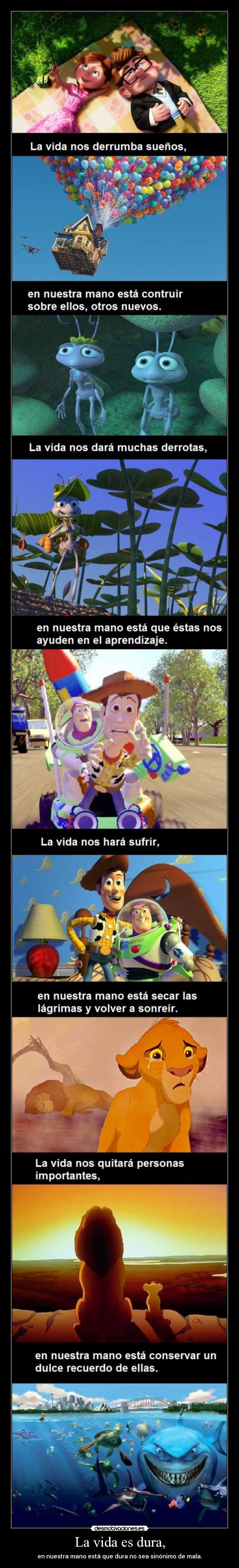 carteles vida sonrisaseverywhere clandeloslocos disney frasesmias desmotivaciones