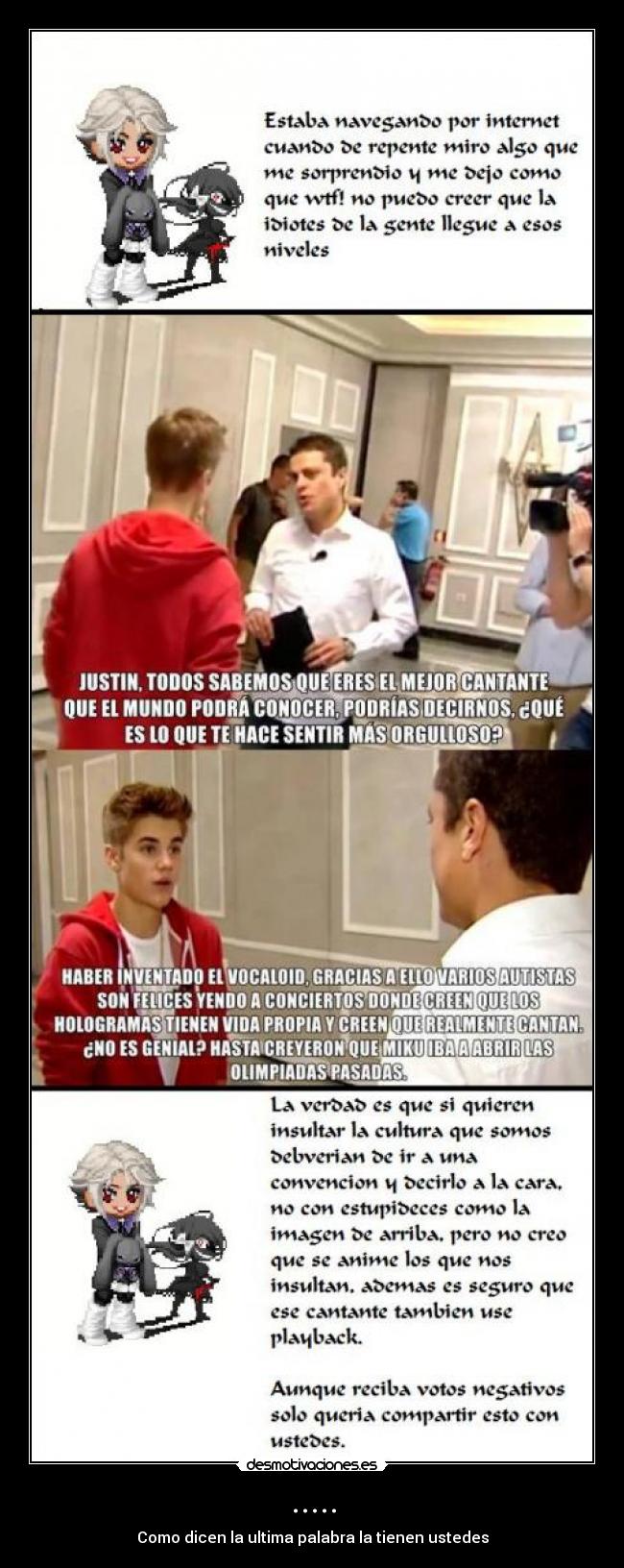 ..... - Como dicen la ultima palabra la tienen ustedes