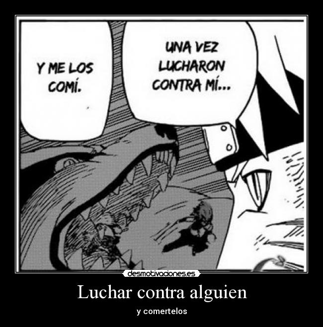 Luchar contra alguien - y comertelos
