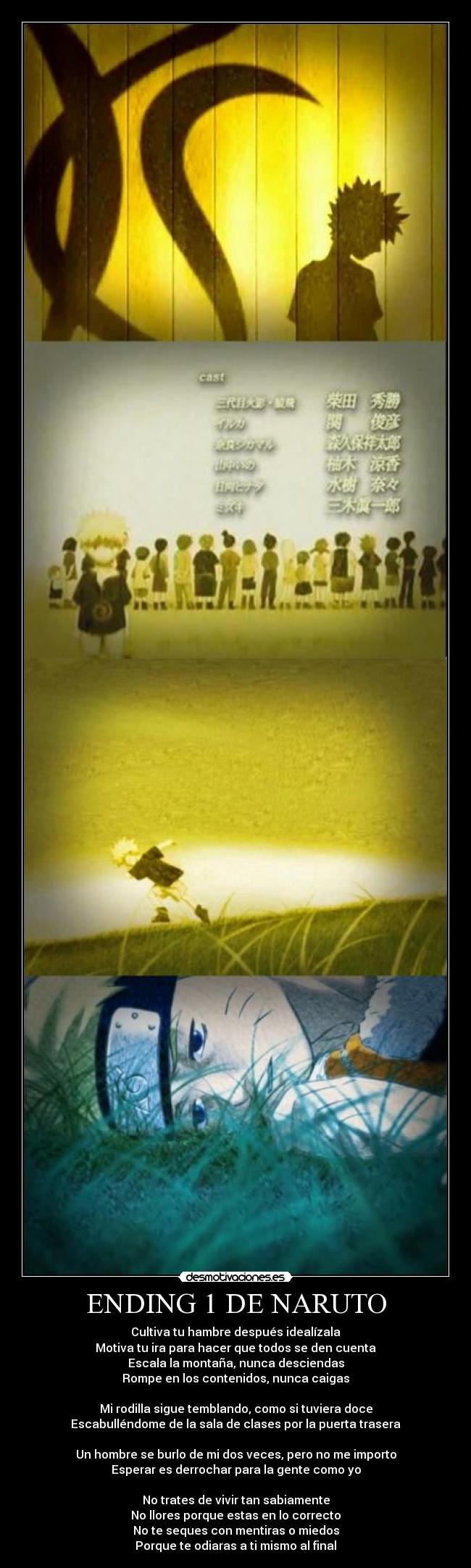ENDING 1 DE NARUTO - 