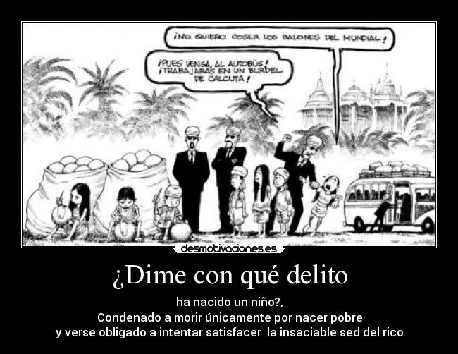 ¿Dime con qué delito -