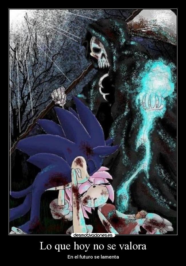 Lo que hoy no se valora - En el futuro se lamenta