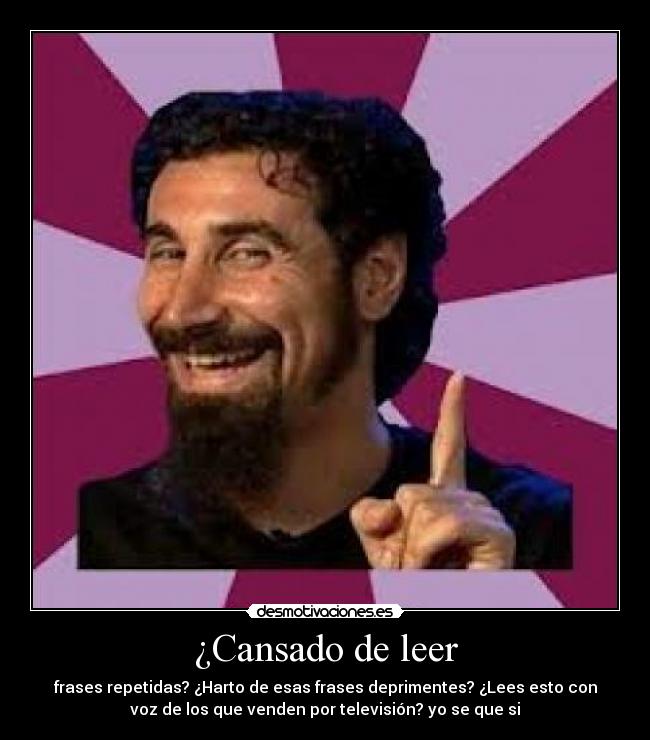 ¿Cansado de leer - 