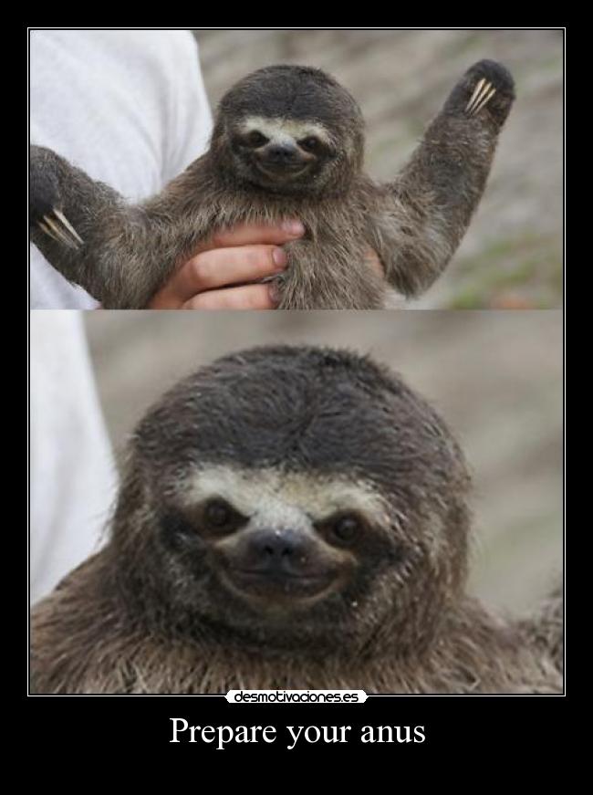 Prepare your anus -