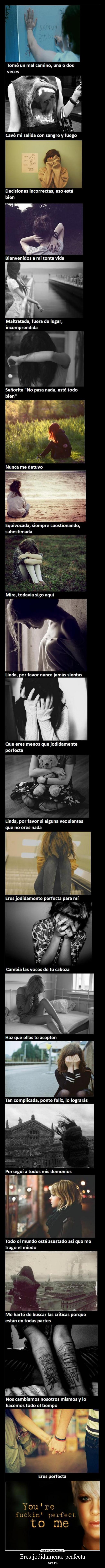 Eres jodidamente perfecta - para mí.