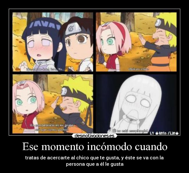 Ese momento incómodo cuando -