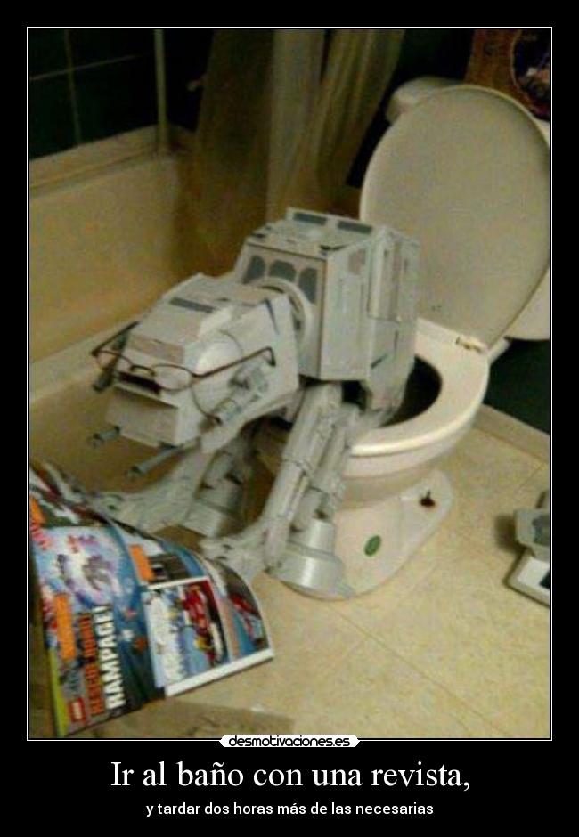 Ir al baño con una revista, - 