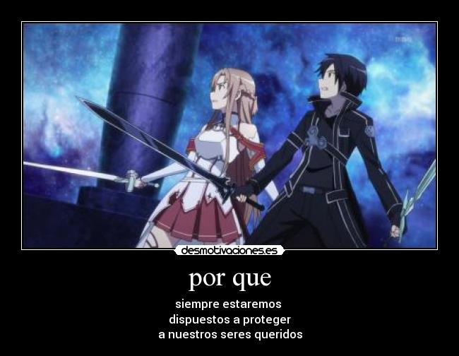 carteles anime sao sword art online desmotivaciones