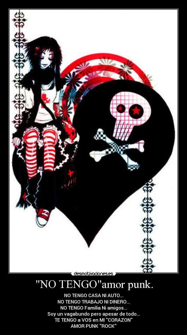 NO TENGOamor punk. -