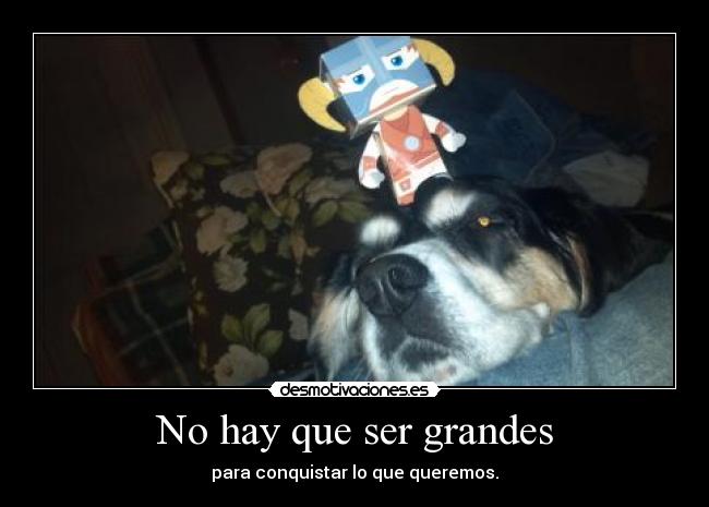 No hay que ser grandes - 