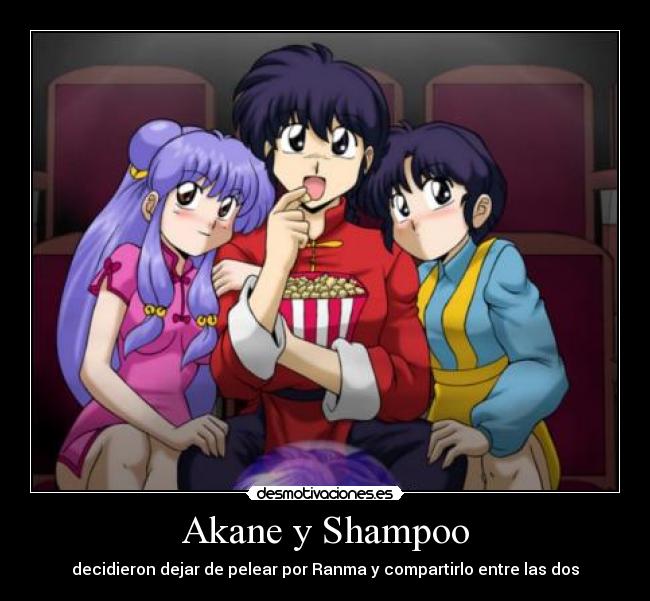 carteles ranma akane shampoo desmotivaciones