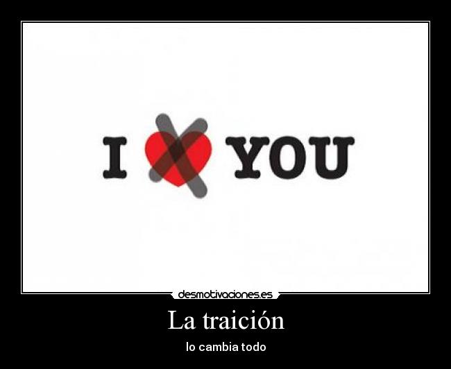La traición -
