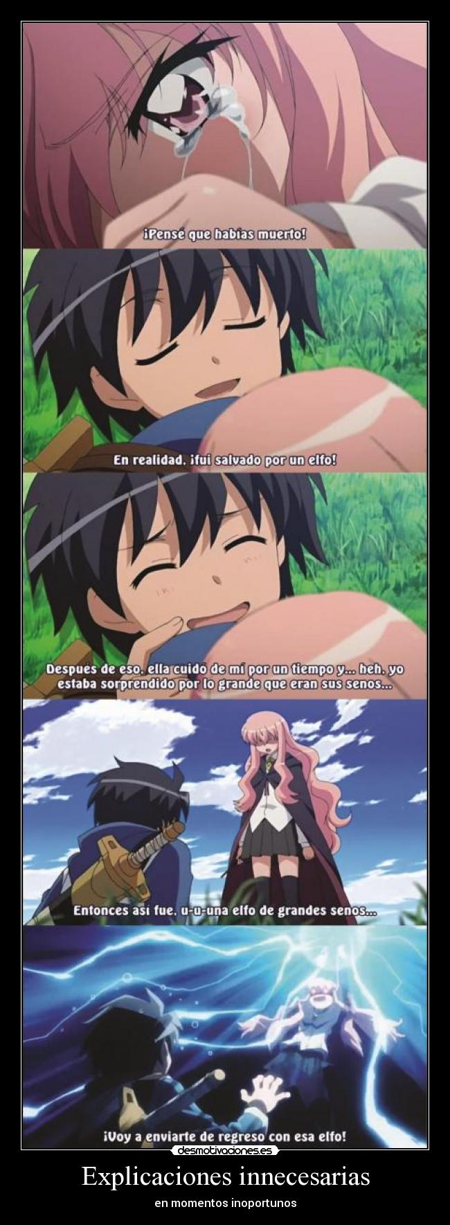 Explicaciones innecesarias - en momentos inoportunos