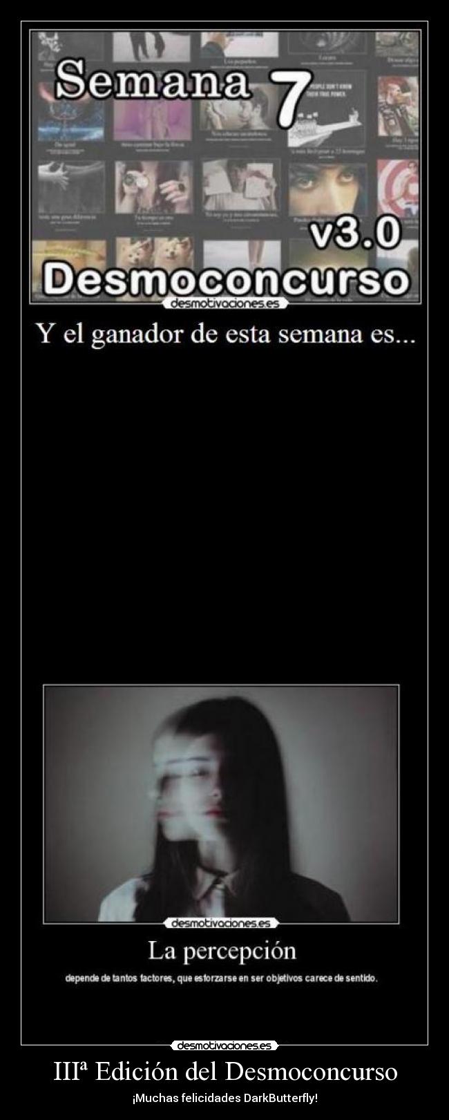 IIIª Edición del Desmoconcurso - ¡Muchas felicidades DarkButterfly!