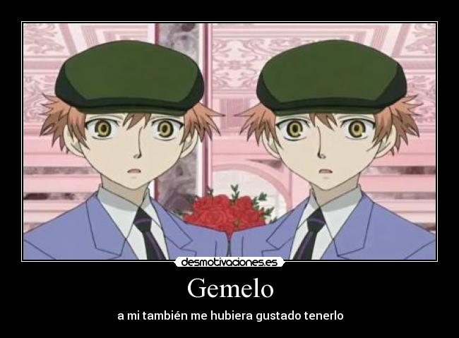 Gemelo - a mi también me hubiera gustado tenerlo