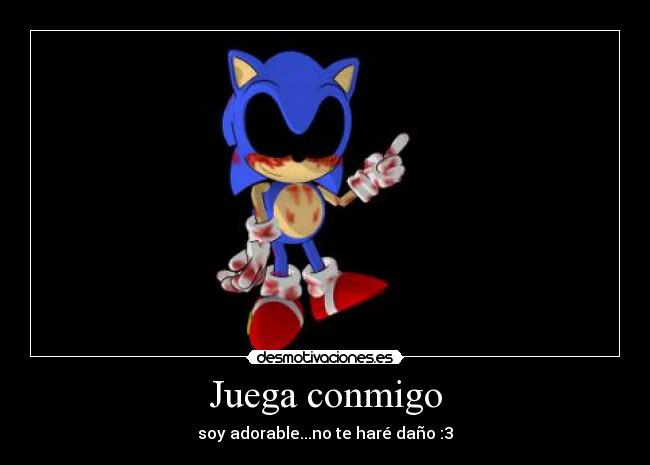 carteles sonic exe sonic the hedhehog videojuegos desmotivaciones