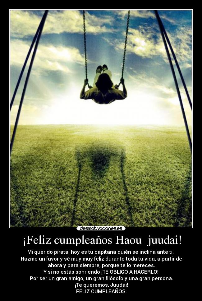 ¡Feliz cumpleaños Haou_juudai! -