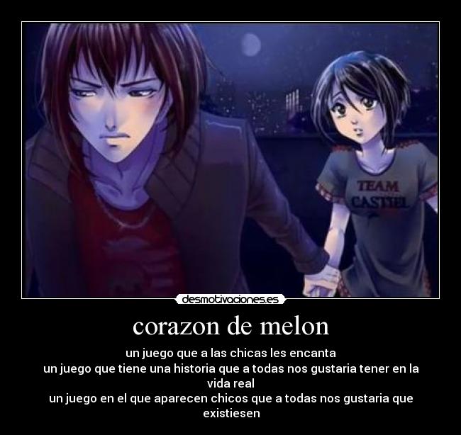 carteles corazon corazondemelon castiel chicas corazon melon desmotivaciones