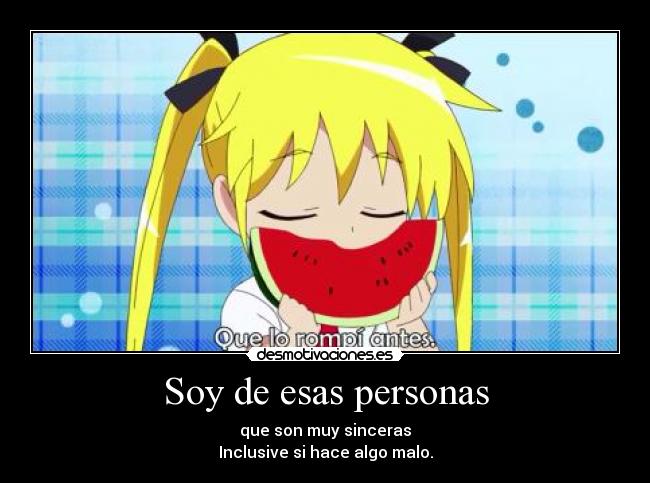 Soy de esas personas - 