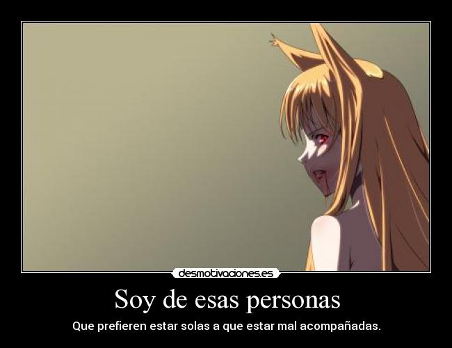 Soy de esas personas -