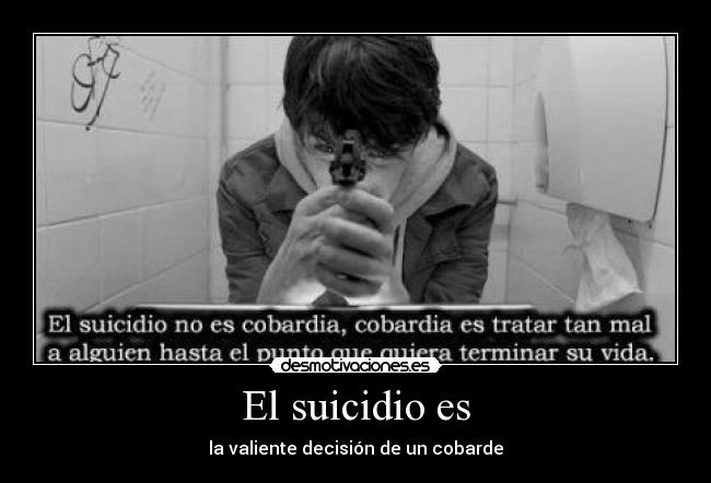 El suicidio es -