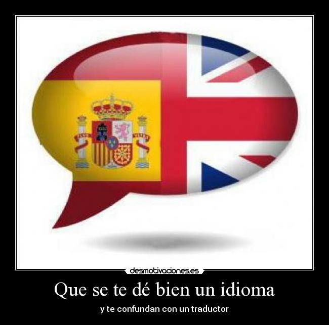 carteles idioma experiencia propia desmotivaciones