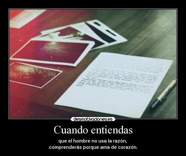 Cuando entiendas -