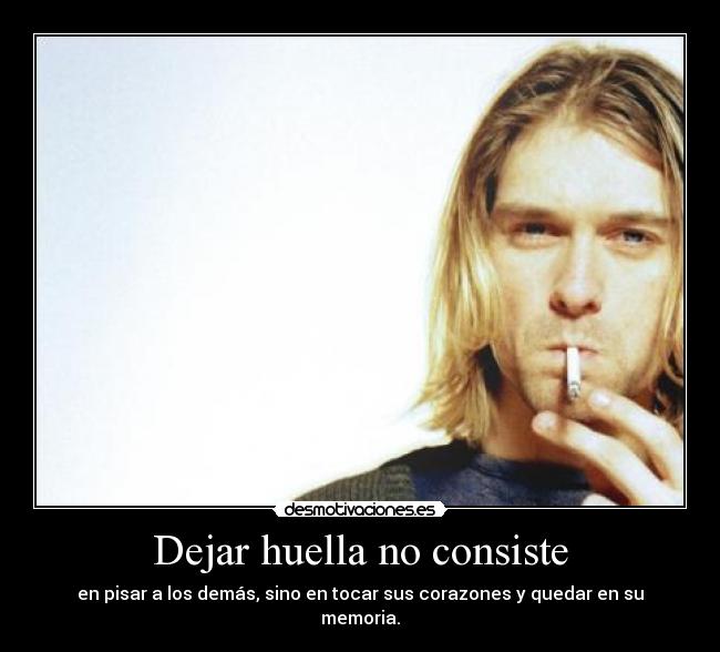 Dejar huella no consiste - 