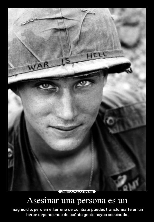 Asesinar una persona es un - 