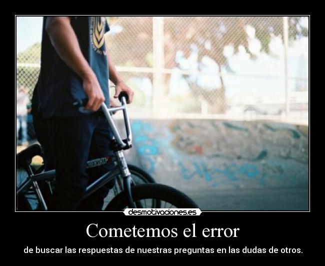 Cometemos el error -