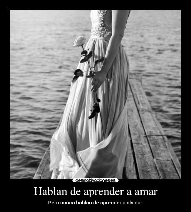 Hablan de aprender a amar -