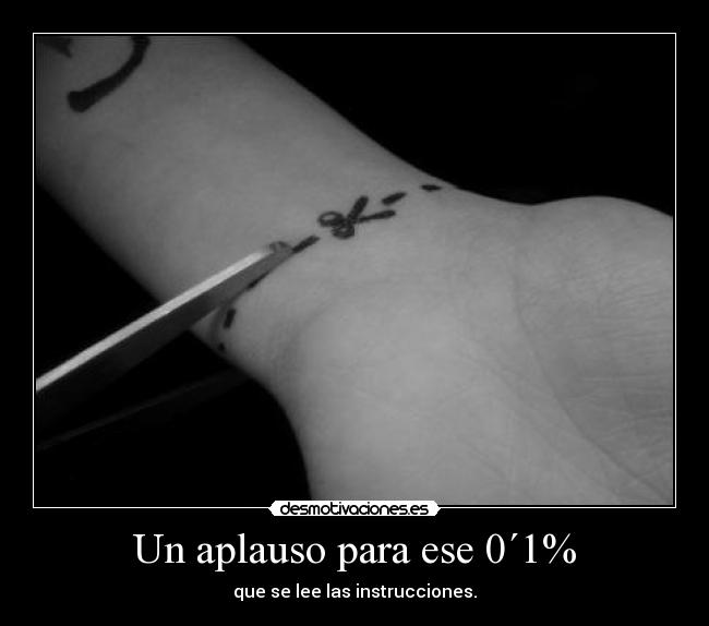 Un aplauso para ese 0´1% -