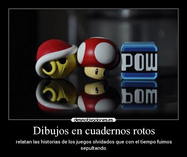 Dibujos en cuadernos rotos -