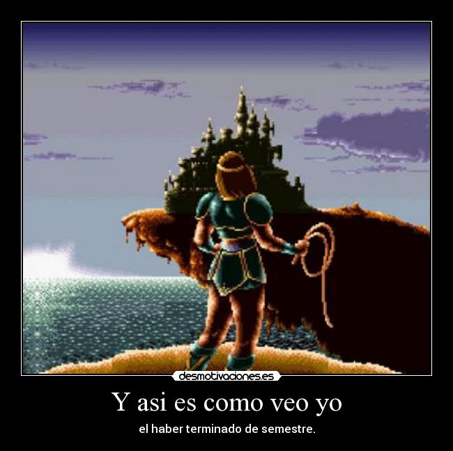 carteles castlevania semestre fin desmotivaciones
