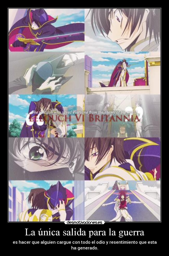 La única salida para la guerra -