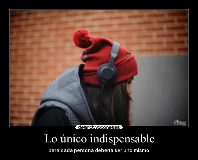 Lo único indispensable -