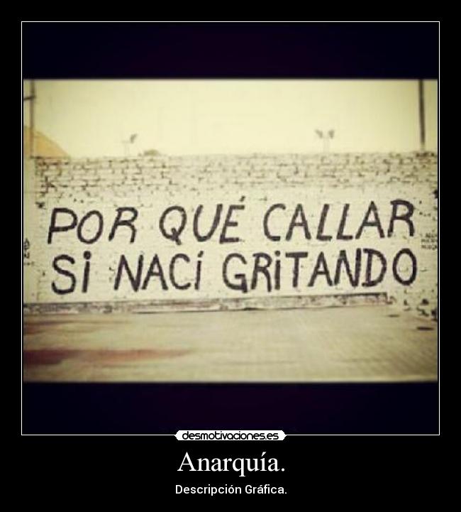 Anarquía. - Descripción Gráfica.