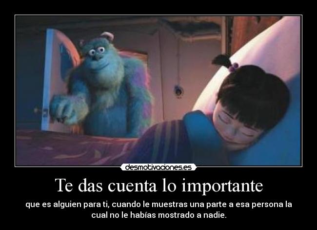 Te das cuenta lo importante - 