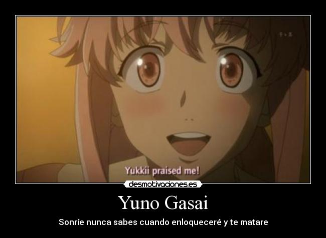 carteles mirai nikki desmotivaciones