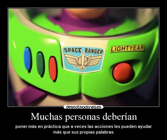 Muchas personas deberían - 