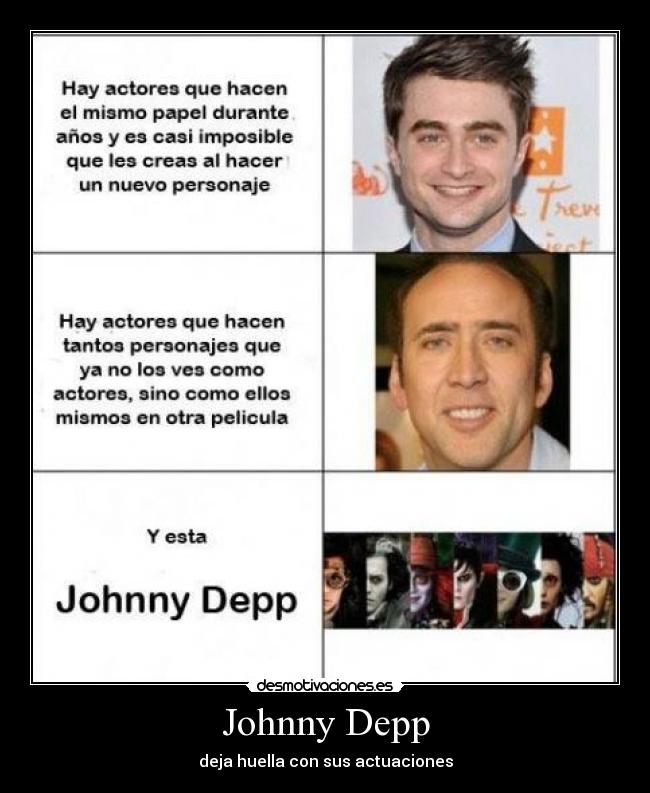 Johnny Depp - deja huella con sus actuaciones