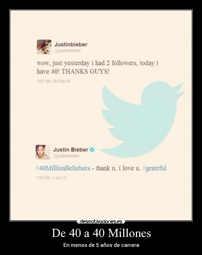 De 40 a 40 Millones - En menos de 5 años de carrera