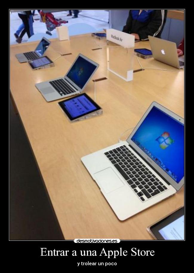 carteles troll apple desmotivaciones