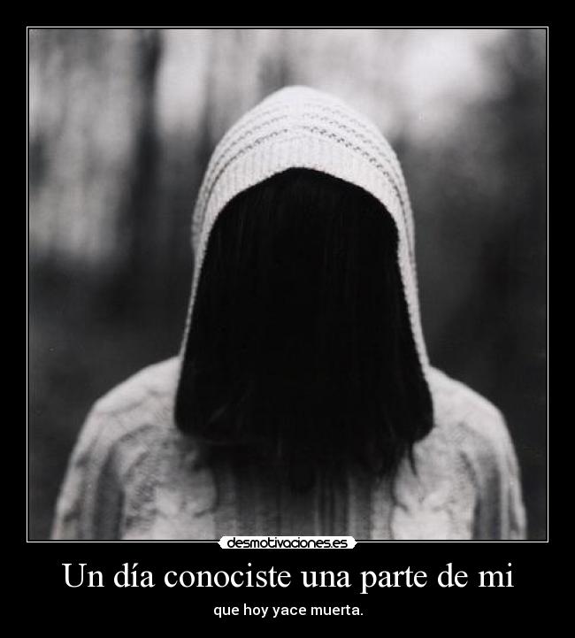 Un día conociste una parte de mi -