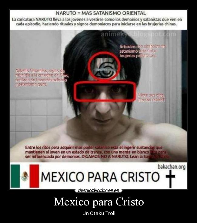 carteles mexico anime naruto mexico para cristo desmotivaciones